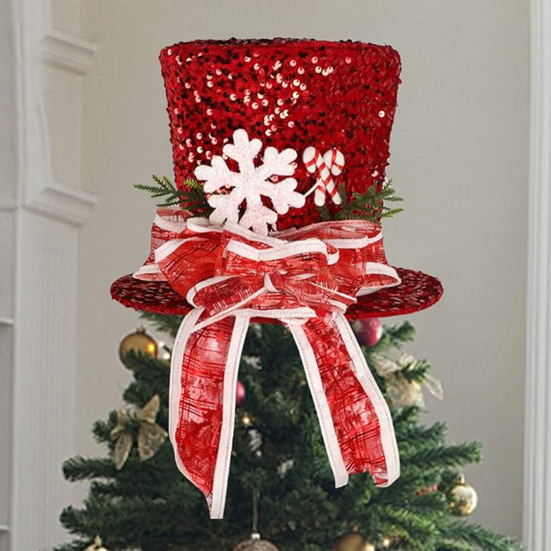 Top hat christmas tree topper new arrivals